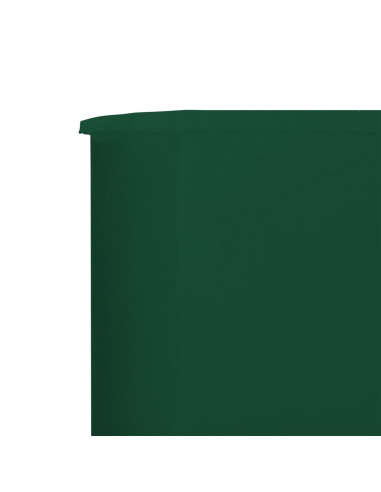 Paravento a 3 Pannelli in Tessuto 400x80 cm Verde