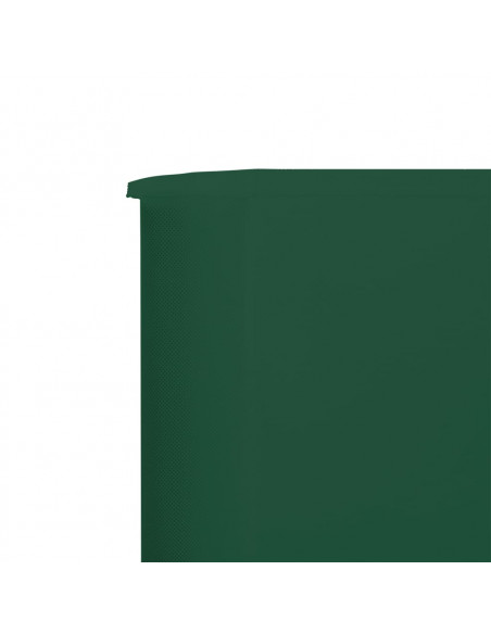 Paravento a 5 Pannelli in Tessuto 600x80 cm Verde