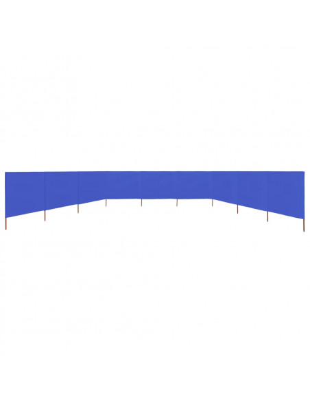 Paravento a 9 Pannelli in Tessuto 1200x160 cm Azzurro