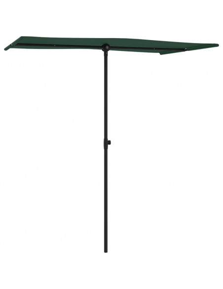 Ombrellone da Esterni con Palo in Alluminio 180x110cm Verde
