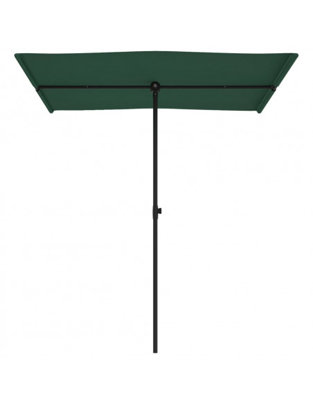 Ombrellone da Esterni con Palo in Alluminio 180x110cm Verde