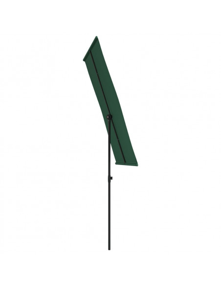 Ombrellone da Esterni con Palo in Alluminio 180x110cm Verde