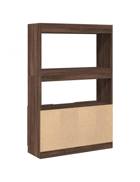 Credenza Rovere Marrone 92x33x140 cm in Legno Multistrato