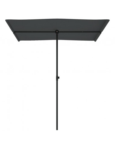 Ombrellone da Esterni con Palo in Alluminio 180x110cm Antracite