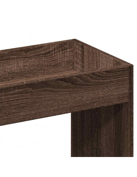 Credenza Rovere Marrone 92x33x140 cm in Legno Multistrato