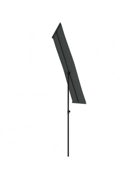 Ombrellone da Esterni con Palo in Alluminio 180x110cm Antracite