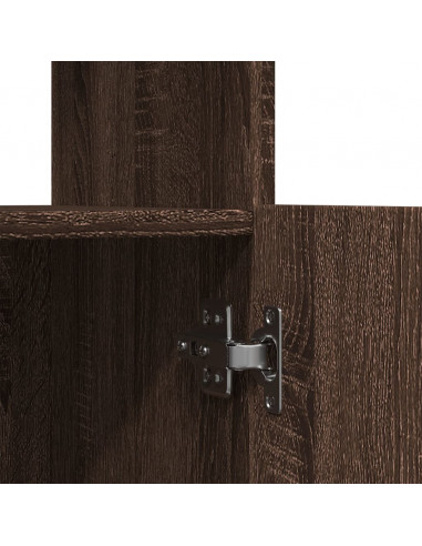 Credenza Rovere Marrone 92x33x140 cm in Legno Multistrato