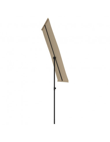 Ombrellone da Esterni con Palo in Alluminio 180x110cm Talpa