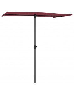 Ombrellone da Giardino con Palo in Alluminio 180x110 cm Bordò 2