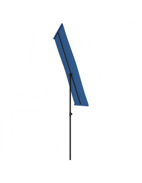 Ombrellone da Esterni con Palo in Alluminio 180x110 cm Azzurro