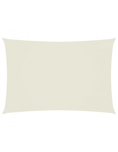 Parasole a Vela Oxford Rettangolare 2,5x4,5 m Crema