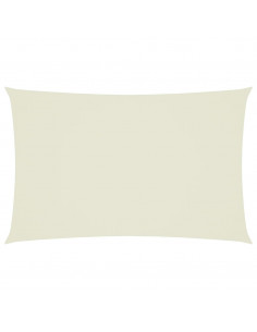 Parasole a Vela Oxford Rettangolare 2,5x5 m Crema 2