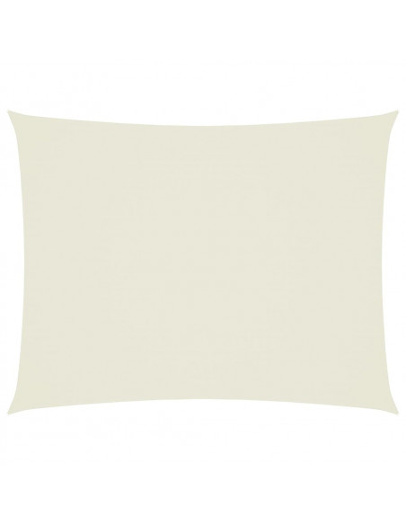 Parasole a Vela Oxford Rettangolare 3x4 m Crema