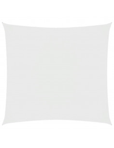 Parasole a Vela in Tela Oxford Quadrata 4,5x4,5 m Bianco 2