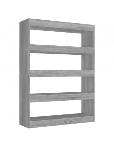 Libreria/Divisorio Grigio Sonoma 100x30x135 cm