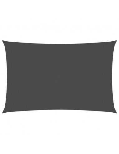 Parasole a Vela Oxford Rettangolare 2,5x5 m Antracite