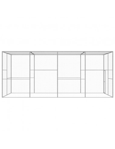Gabbia per Gatti 6x3x2,5 m in Acciaio Zincato