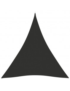 Parasole a Vela Oxford Triangolare 5x6x6 m Antracite 2