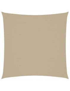 Parasole a Vela in Tela Oxford Quadrato 3x3 m Beige 2