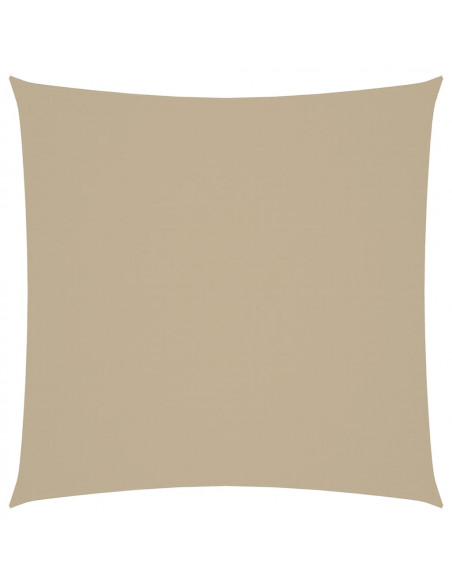 Parasole a Vela in Tela Oxford Quadrato 3x3 m Beige