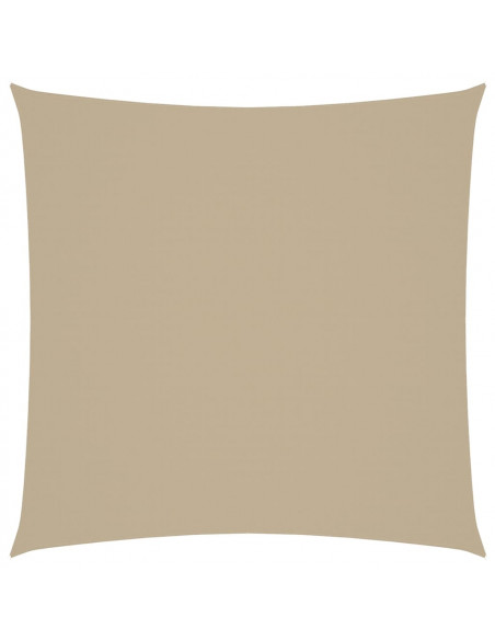 Parasole a Vela in Tela Oxford Quadrato 4,5x4,5 m Beige