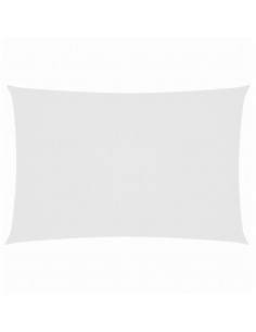 Parasole a Vela Oxford Rettangolare 2x5 m Bianco 2