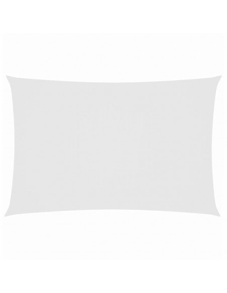 Parasole a Vela Oxford Rettangolare 2x5 m Bianco
