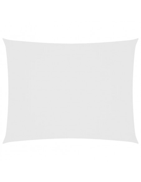Parasole a Vela Oxford Rettangolare 2,5x4 m Bianco