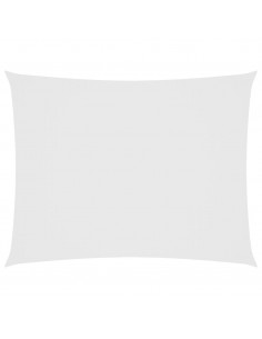Parasole a Vela Oxford Rettangolare 3x4 m Bianco 2