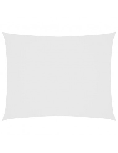 Parasole a Vela Oxford Rettangolare 3x4 m Bianco