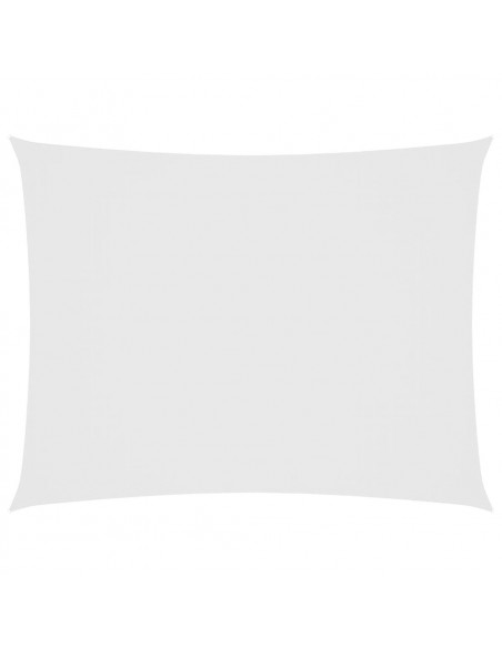 Parasole a Vela Oxford Rettangolare 3x4 m Bianco