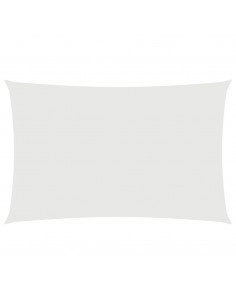Parasole a Vela Oxford Rettangolare 4x7 m Bianco 2