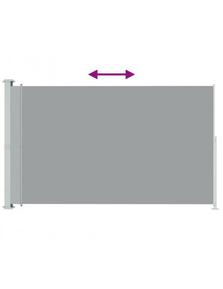 Tenda Laterale Retrattile per Patio 180x300 cm Grigia
