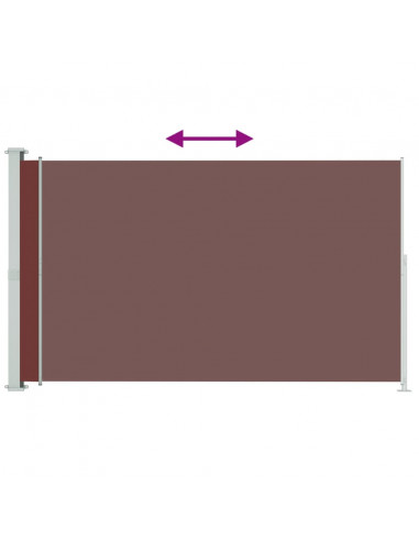 Tenda Laterale Retrattile per Patio 180x300 cm Marrone