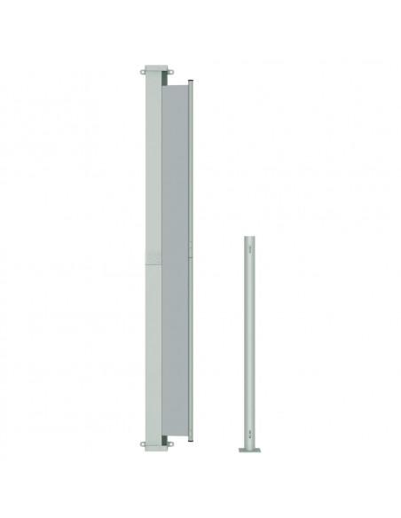 Tenda Laterale Retrattile per Patio 180x500 cm Grigia