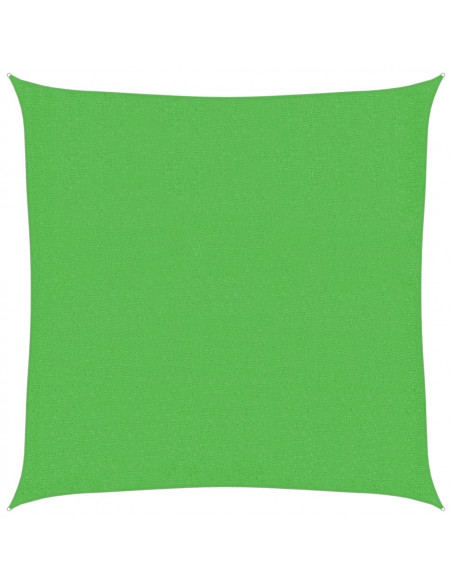 Vela Parasole 160 g/m² Verde Chiaro 3,6x3,6 m in HDPE
