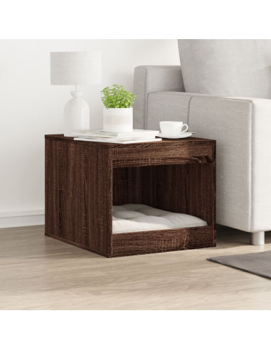 Recinto Lettiera Gatti Rovere Marrone 47x59x42 cm in Truciolato