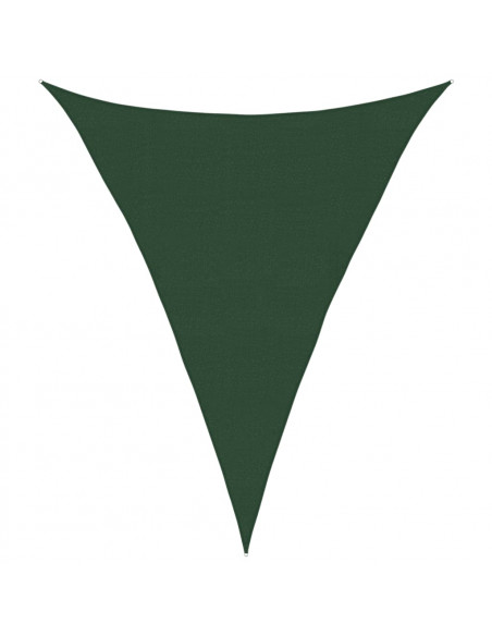 Vela Parasole 160 g/m² Verde Scuro 4x5x5 m in HDPE