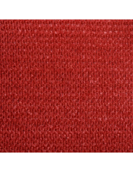 Vela Parasole 160 g/m² Rossa 3,5x3,5x4,9 m in HDPE