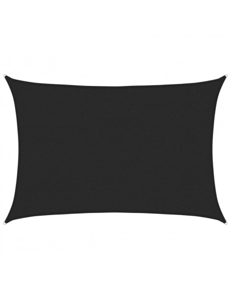 Vela Parasole 160 g/m² Nera 2,5x4 m in HDPE