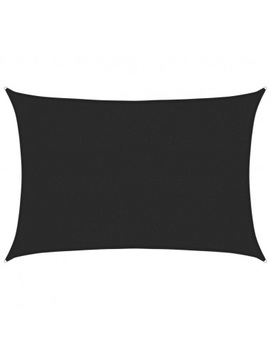 Vela Parasole 160 g/m² Nera 3x4,5 m in HDPE