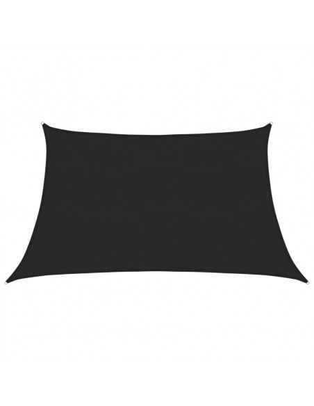 Vela Parasole 160 g/m² Nera 3/4x2 m in HDPE