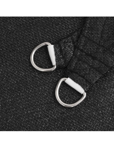 Vela Parasole 160 g/m² Nera 3/4x2 m in HDPE