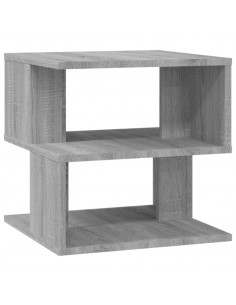 Tavolino Grigio Sonoma 40x40x40 cm in Legno Multistrato 2