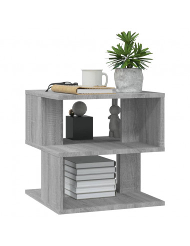 Tavolino Grigio Sonoma 40x40x40 cm in Legno Multistrato
