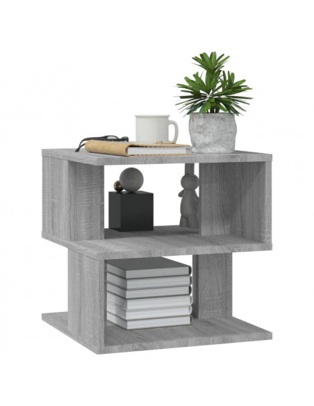 Tavolino Grigio Sonoma 40x40x40 cm in Legno Multistrato