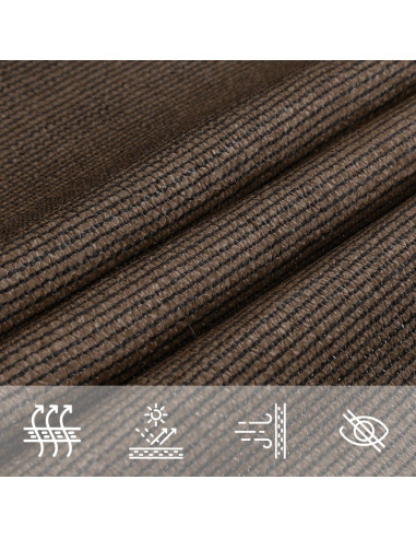 Vela Parasole 160 g/m² Marrone 3/4x2 m in HDPE