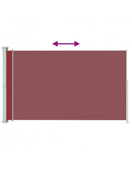 Tenda Laterale Retrattile per Patio 180x300 cm Rossa