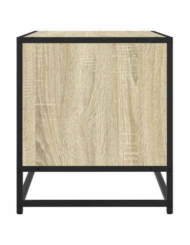 Mobile TV Rovere Sonoma 61x40x46 cm Legno Multistrato e Metallo