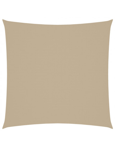 Parasole a Vela in Tela Oxford Quadrata 4x4 m Beige